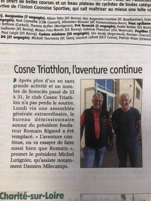 cosne triathlon école enfant