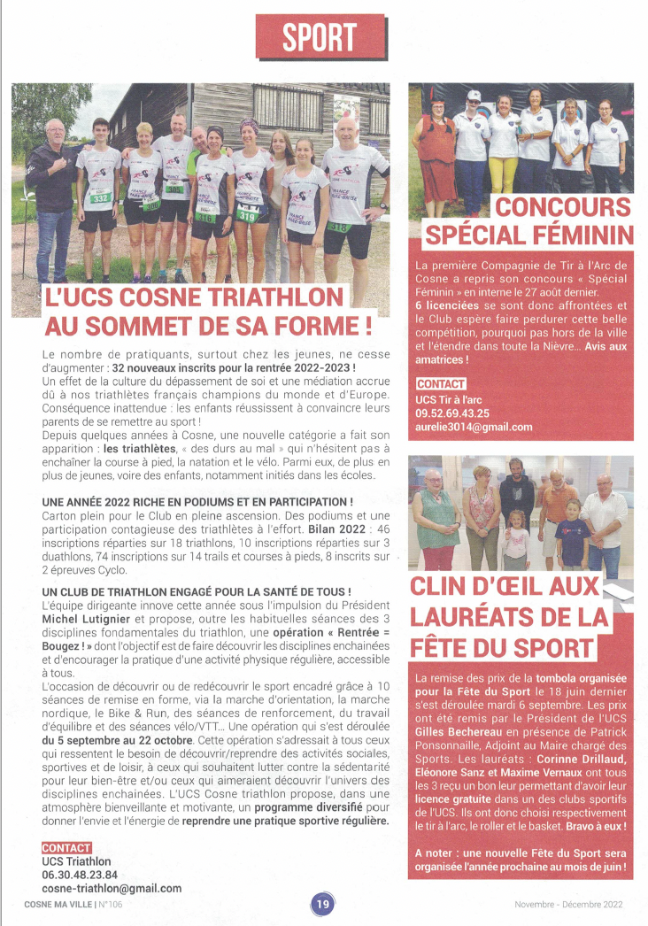 cosne triathlon école enfant